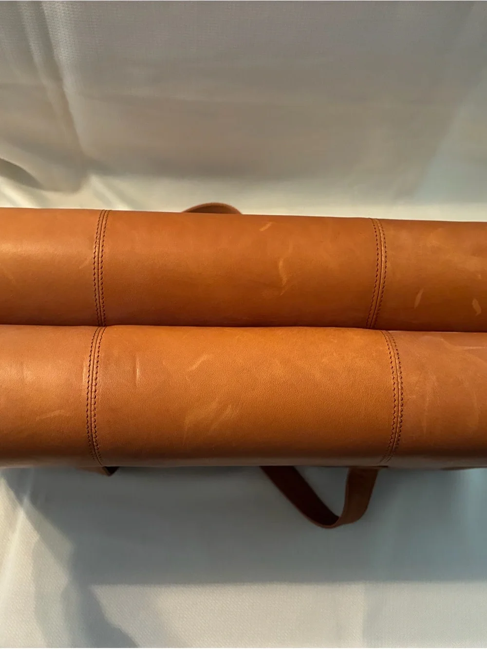 Boulder Ridge Tan Leather Briefcase Tote for Men